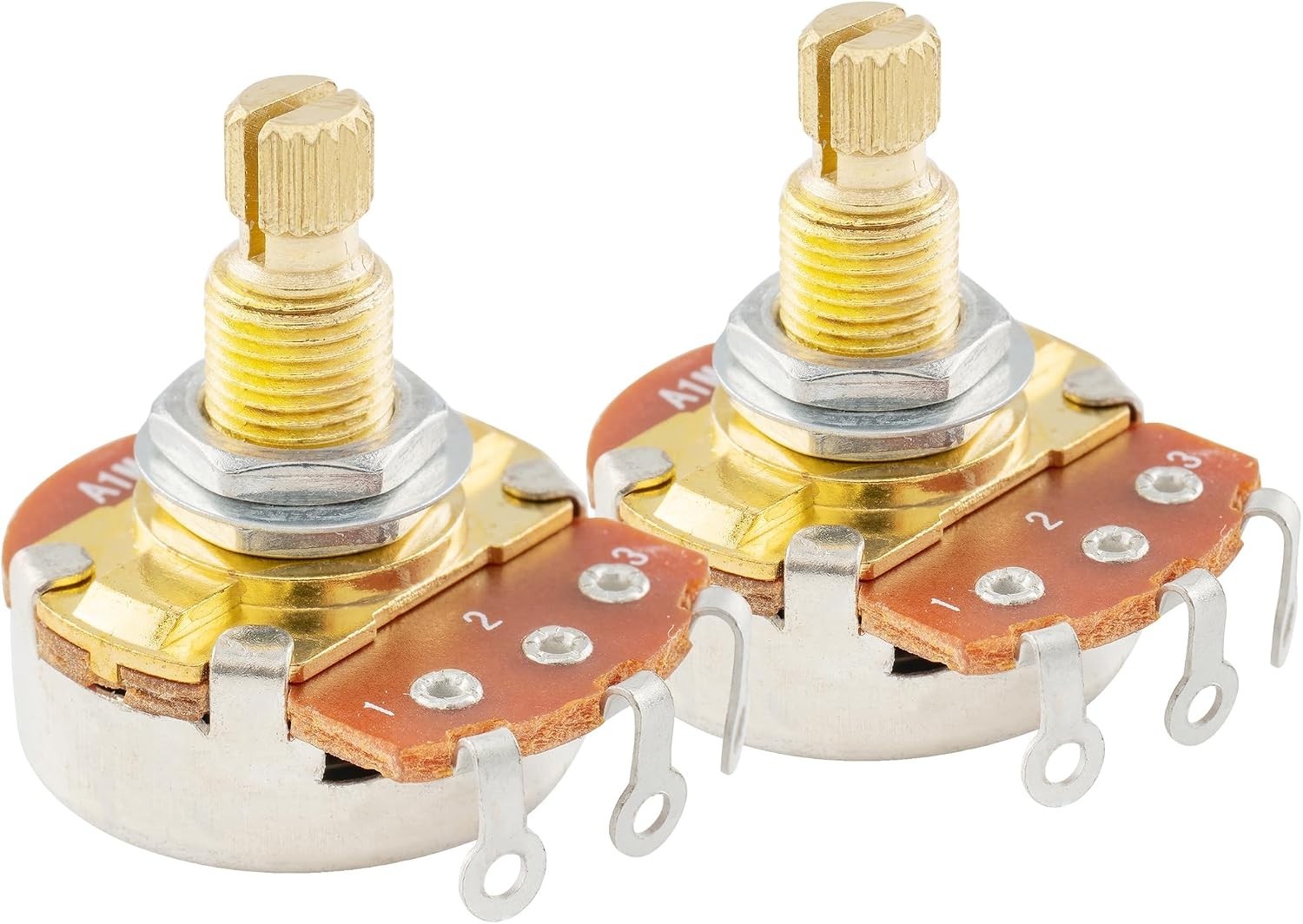 Metric Sized Guitar Potentiometers Set – A1 Meg Audio Taper