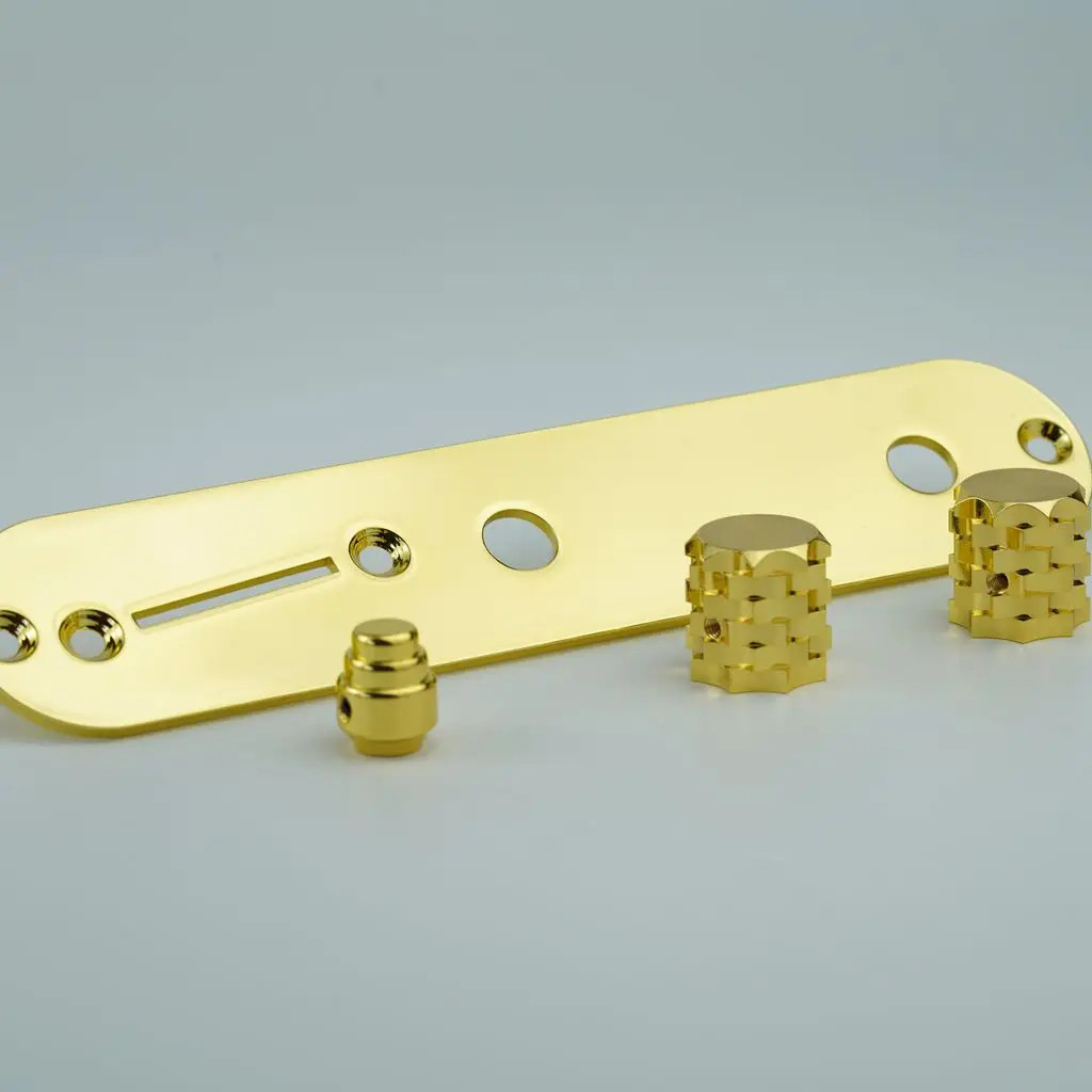 Guyker Gold Stainless Steel Guitar Control Board Suitable for TL Electric Guitar