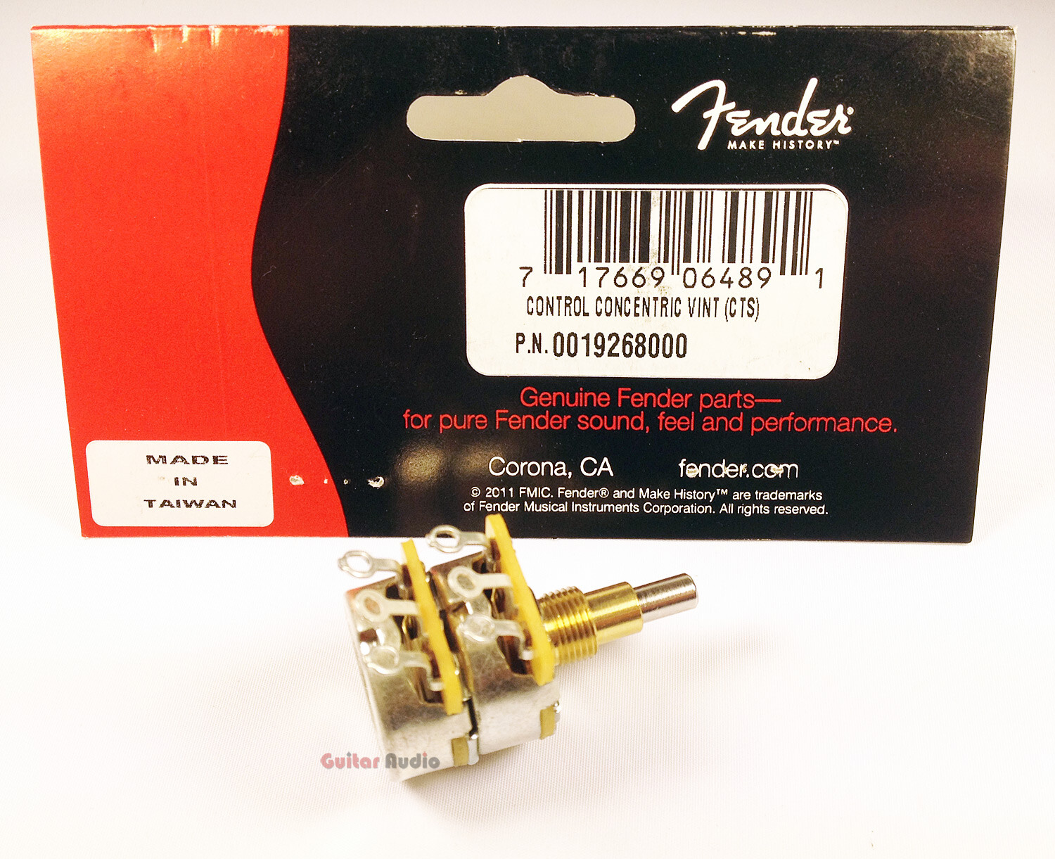 Genuine Fender 250k/500k Control Concentric Stacked Pot for ’62 Jazz Bass
