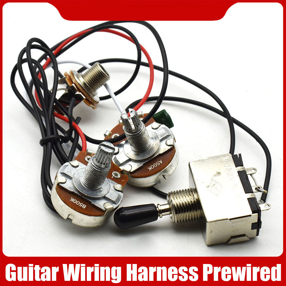 1pc Guitar Harness 3Way LP 2 Humbucker Pickup Toggle Switch 1V1T 500k