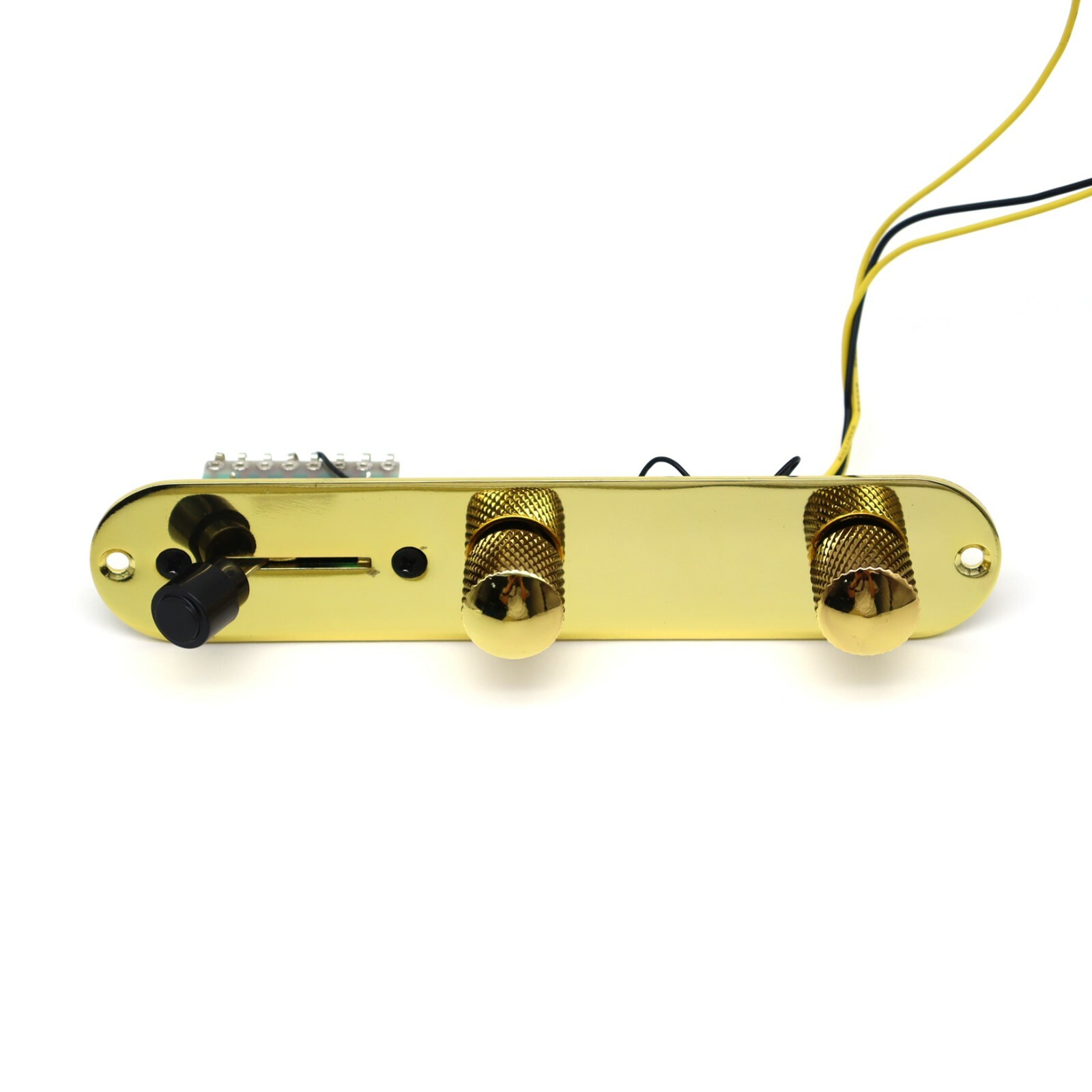 Wired Loaded Control Plate 3 Way Switch for TL Tele Style Electric Guitar Gold