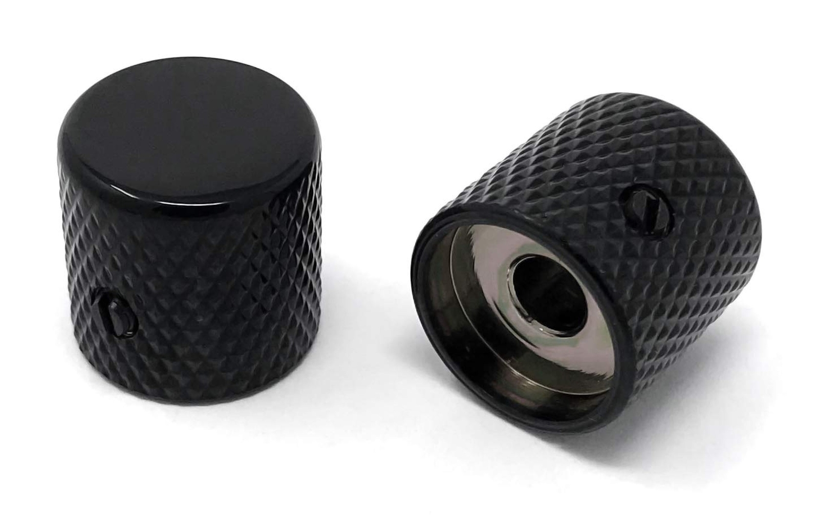 Black Flat-Top Barrel Knobs for Fender Telecaster Guitar and Precision P-Bass…