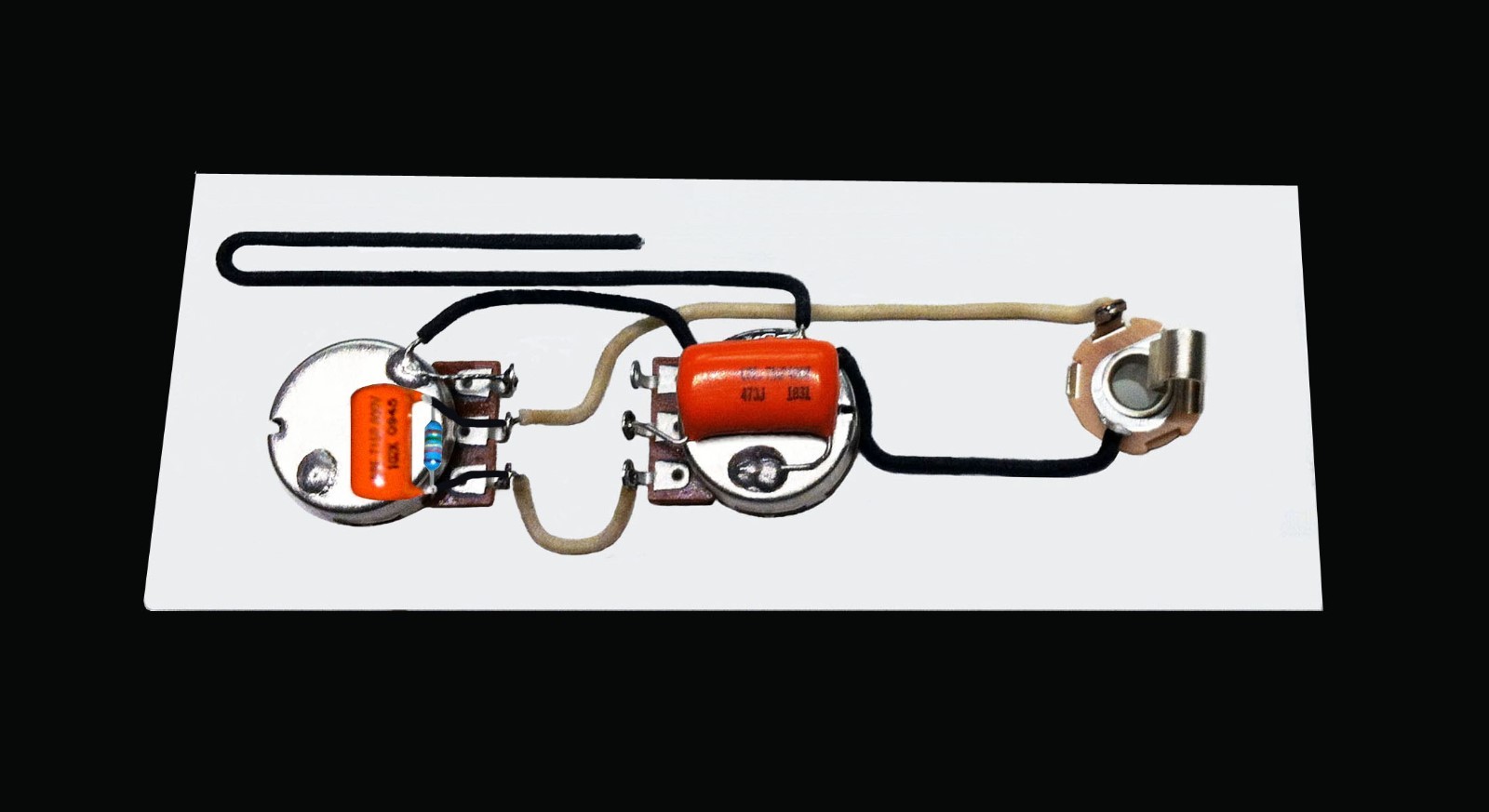 P Bass Wiring Harness 250k Bourns Pots w/Treble Bleed Circuit Fender
