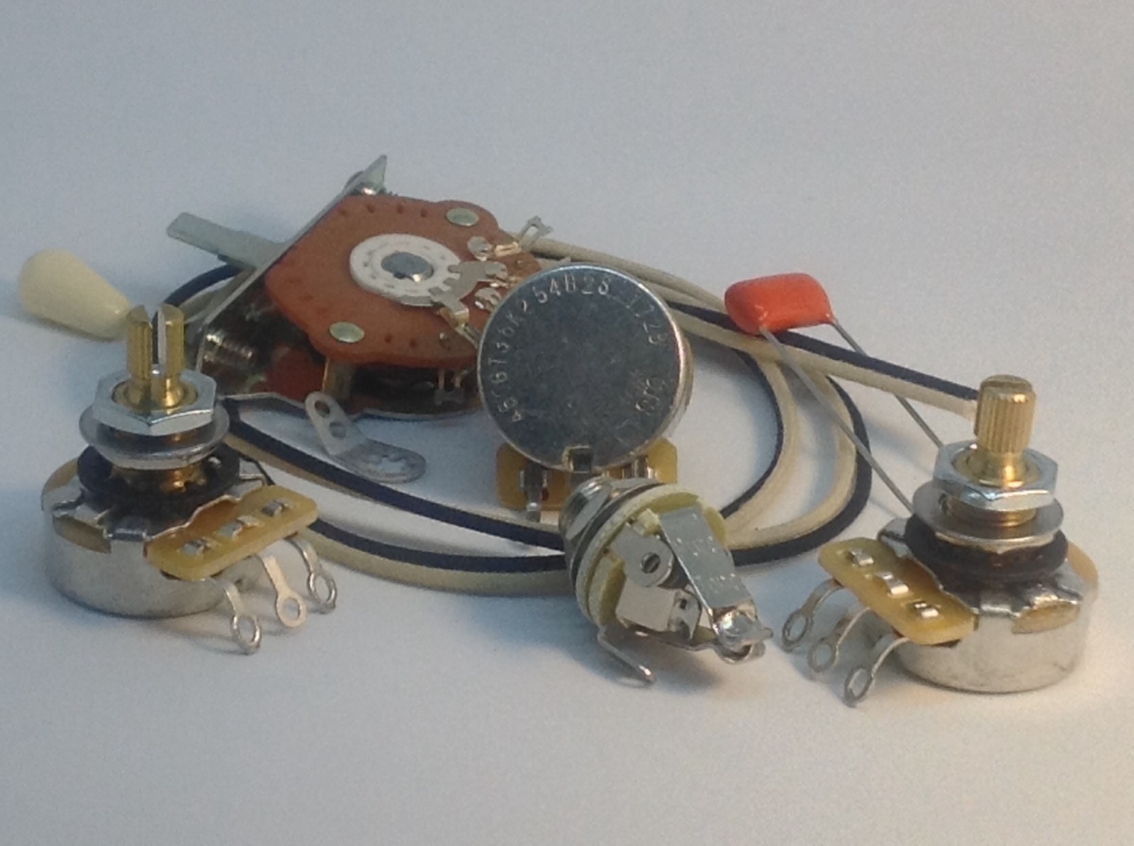Stratocaster Wiring Kit CTS Oak .022uf 716P Pure Tone Full-contact Output Jack