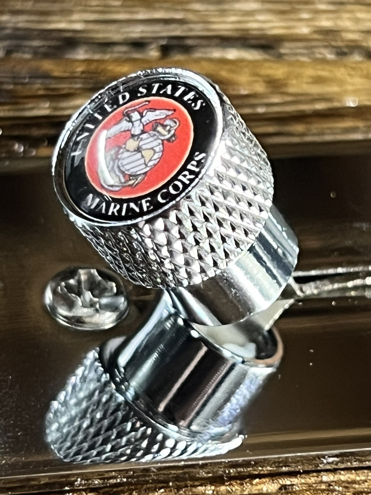 Kinnatone U.S. Marine chrome Strat tele switch tip Knob Blade Style USMC PRS