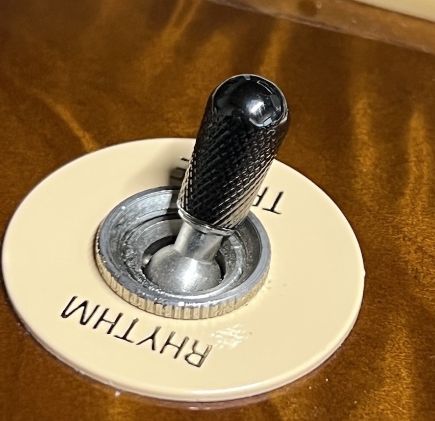 BLACK NICKEL Knurled Switch Tip for Gibson® Les Paul US size 8/32 Kinnatone