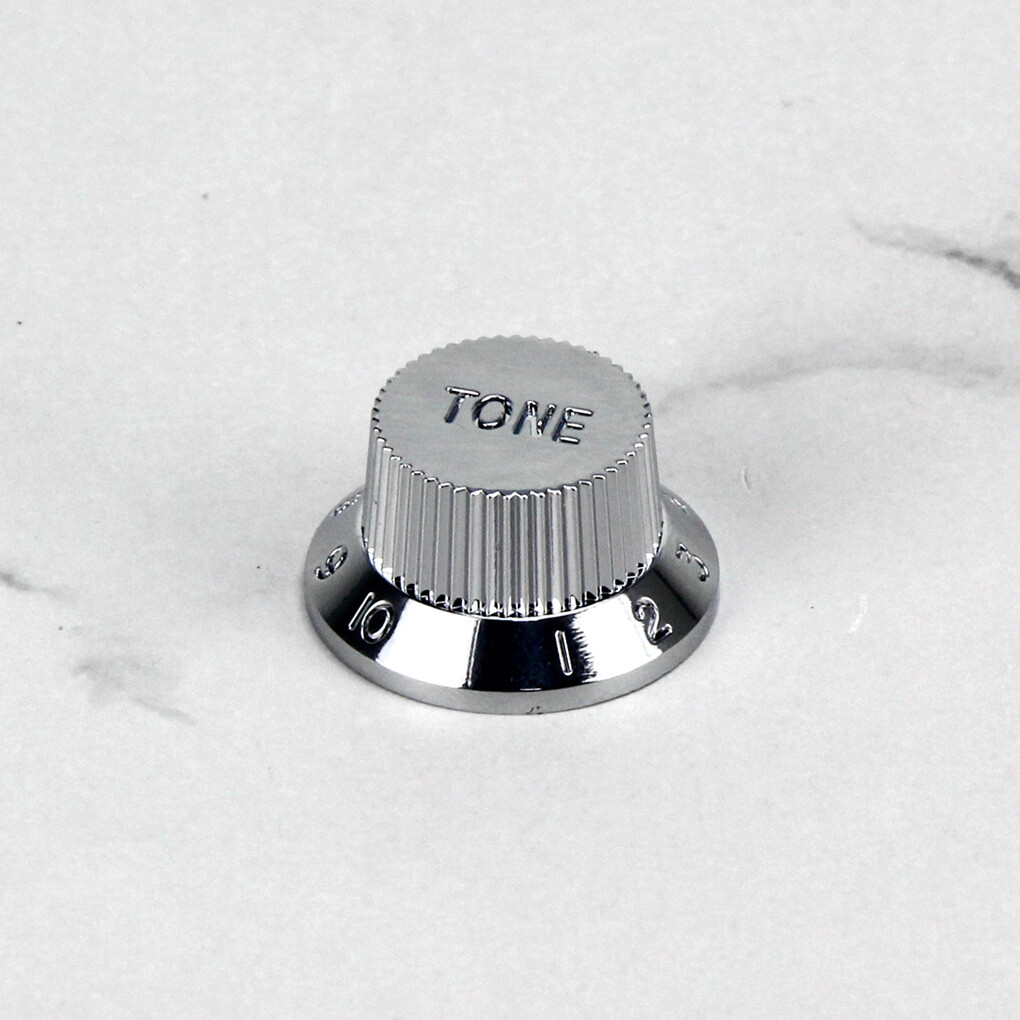 2pcs Silver Plating Plastic 1T1V Volume & Tone Knob Speed Control for ST Guitar