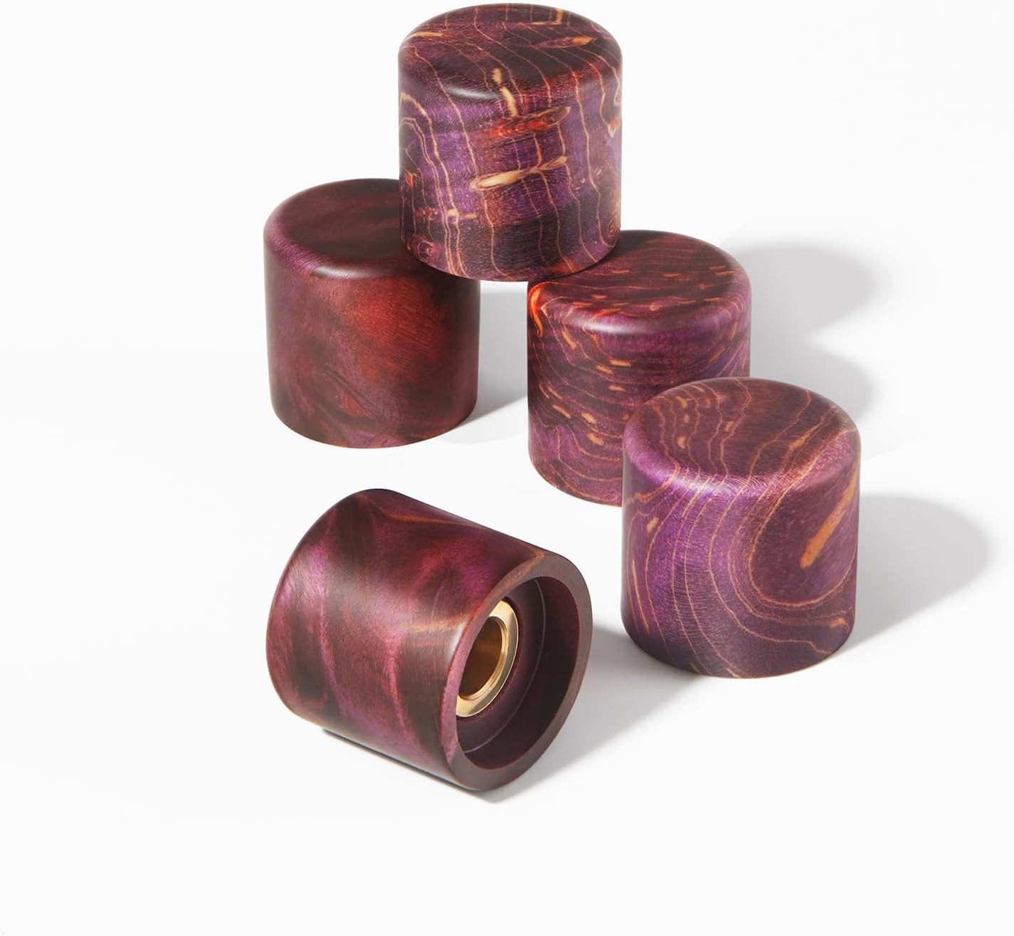 1pcs Orange Purple Wooden Guitar and Bass Control Knob