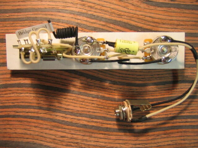 Wiring Harness for Telecaster – 1966 Type: 0.047uf Sozo Yellow Mustard Cap!