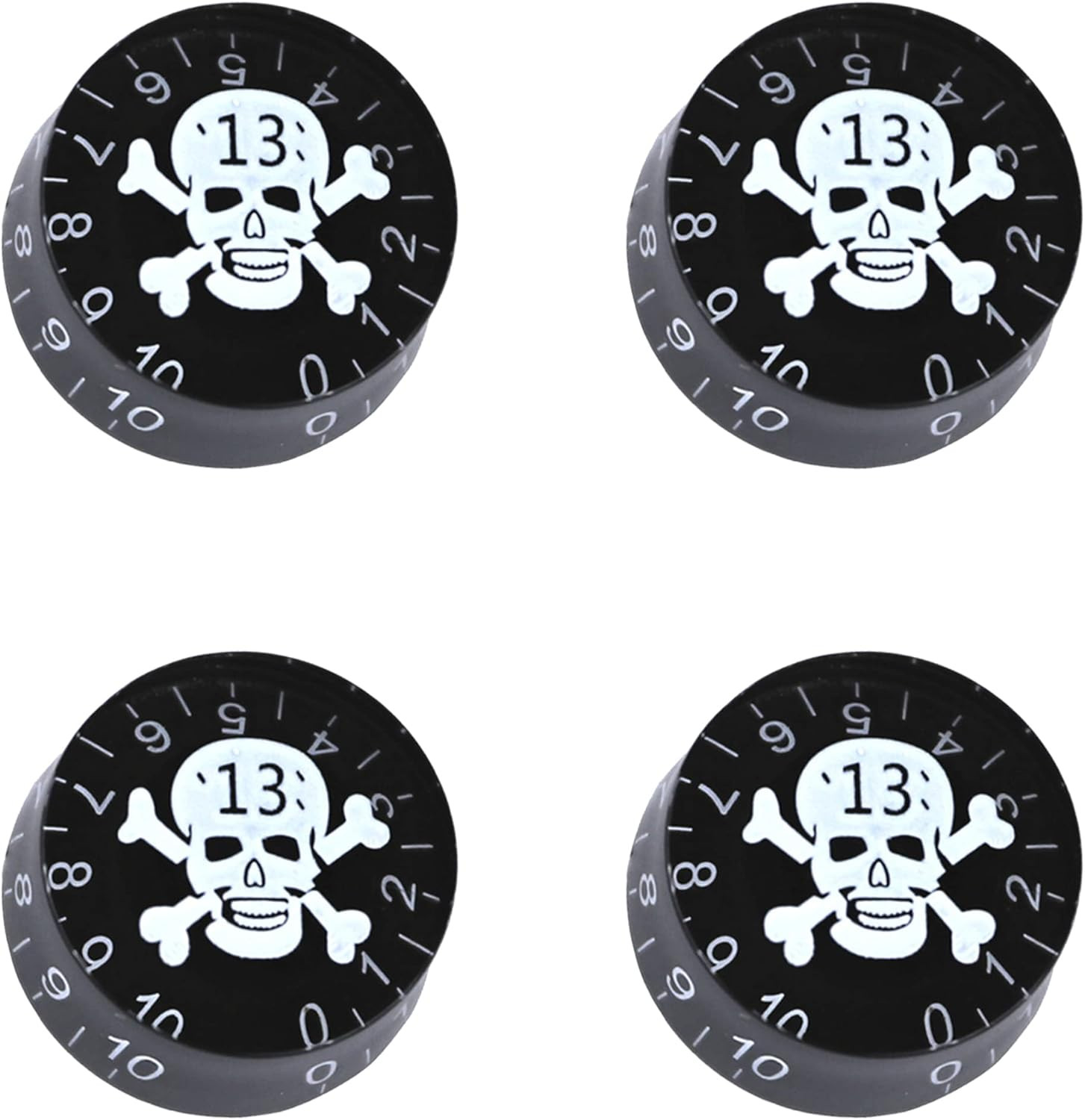 5Pack Skull Head Guitar Speed Control Knobs Tone Volume Buttons Compatible with