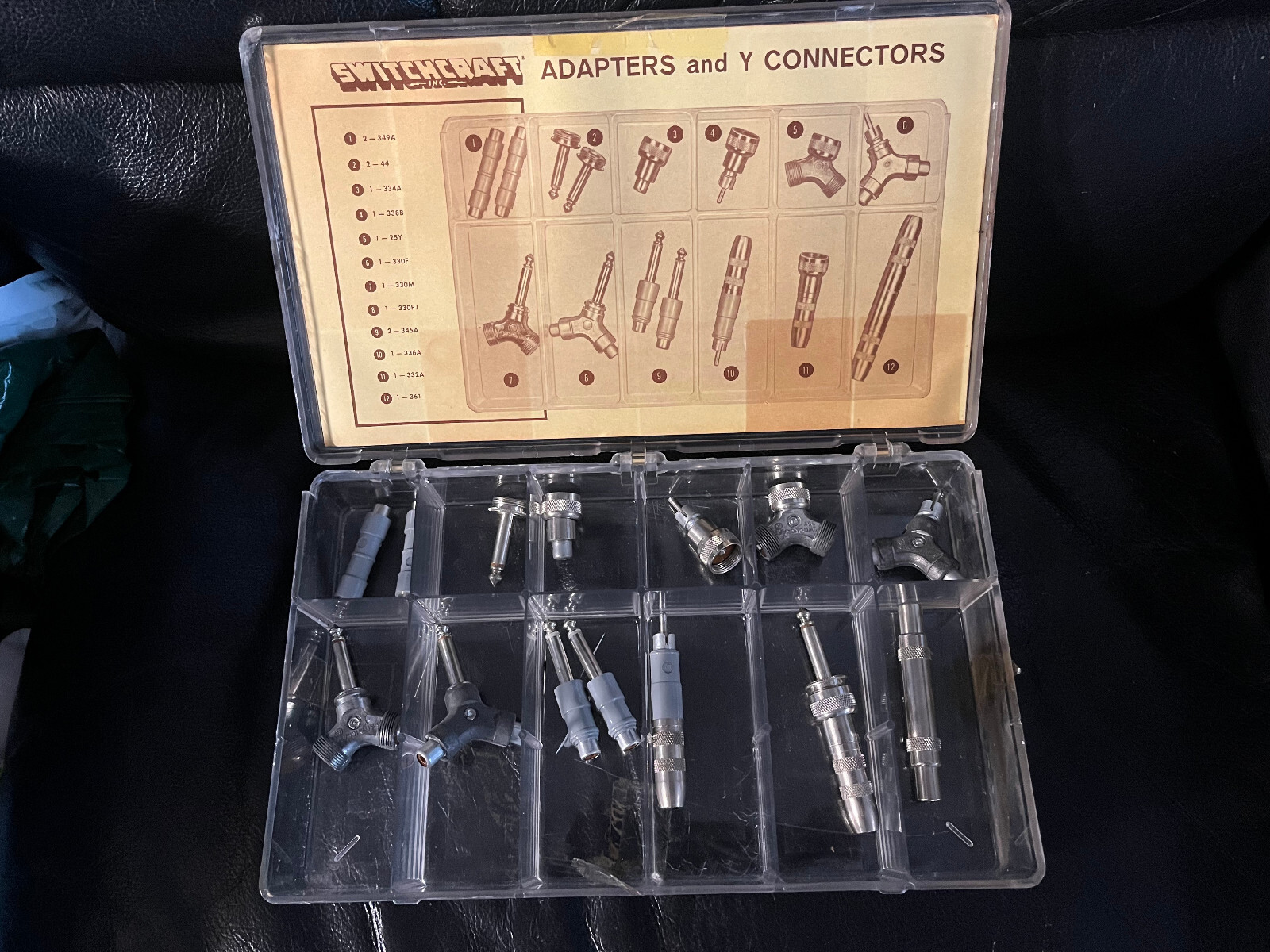 Vintage Switchcraft Music Accessory Kit of Audio Adapters. Kit No. 359
