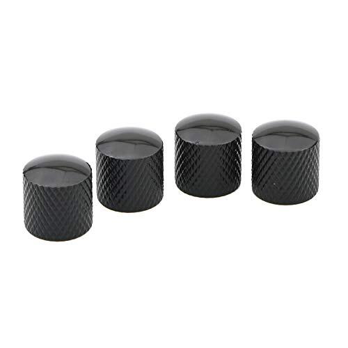 4 Pack Metal Guitar Knobs Volume Tone Dome Guitar Speed Control Knobs