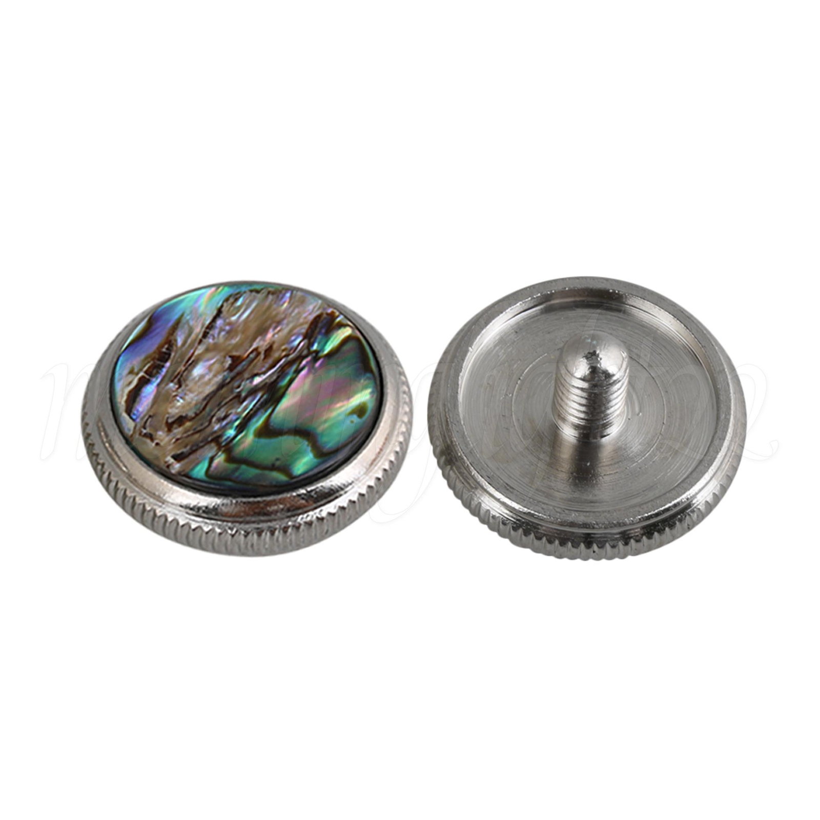 9PCS Multicolor Copper Abalone Trumpet Finger Buttons Abalone Shell Inlay