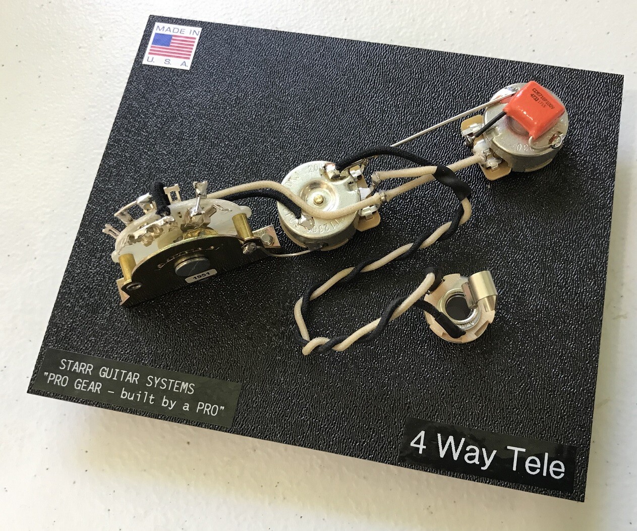Fender Telecaster 4-Way Switch Harness! CTS, Tritan, Switchcraft, & Orange Drop!