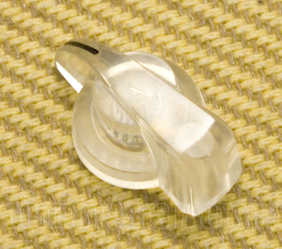 CHK-700CL (1) Clear Chick Head Knob for 6mm Split Shaft GUITAR/BASS/AMP/PEDAL