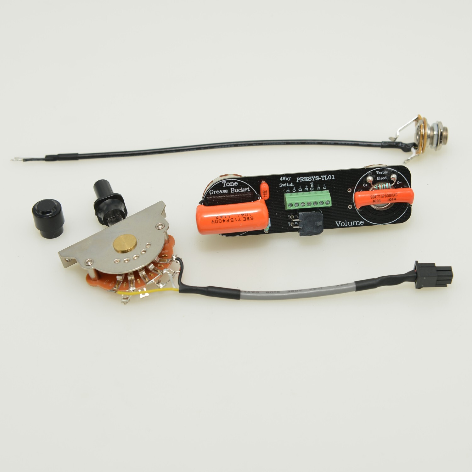 Waaah Greasebucket TL Guitar Control Plate System with Free-Welding 4 Way Switch