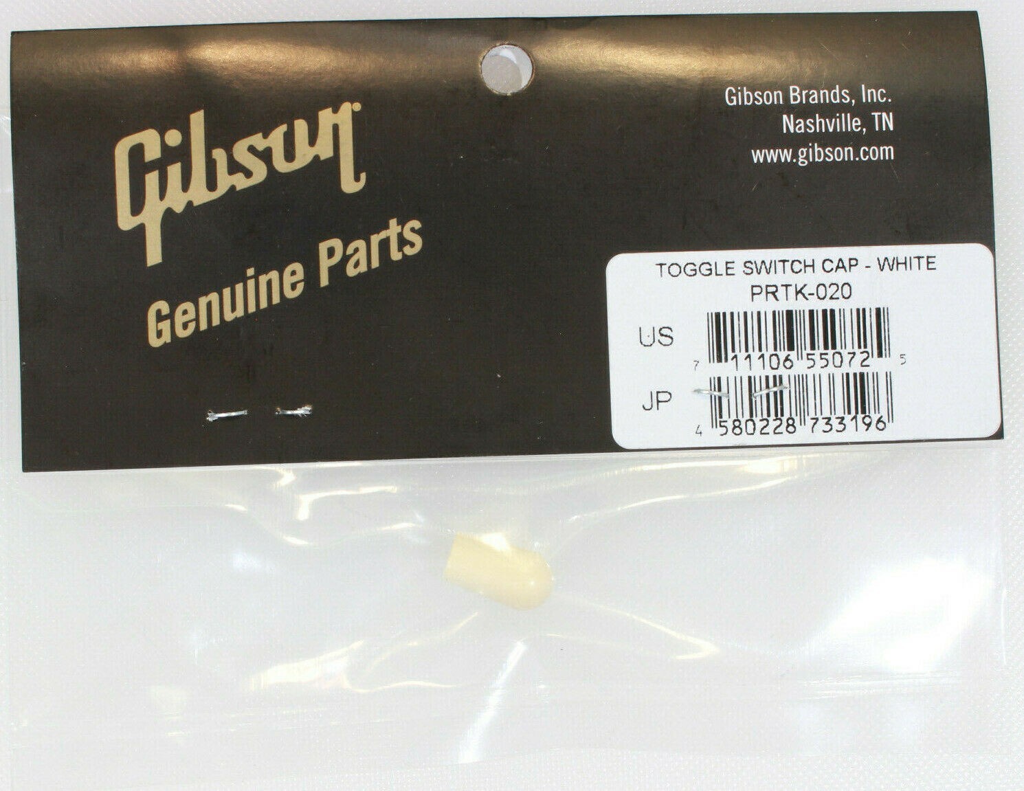 GIBSON® White Cream Toggle Switch Cap Tip / Les Paul / Genuine Brand New “REAL”