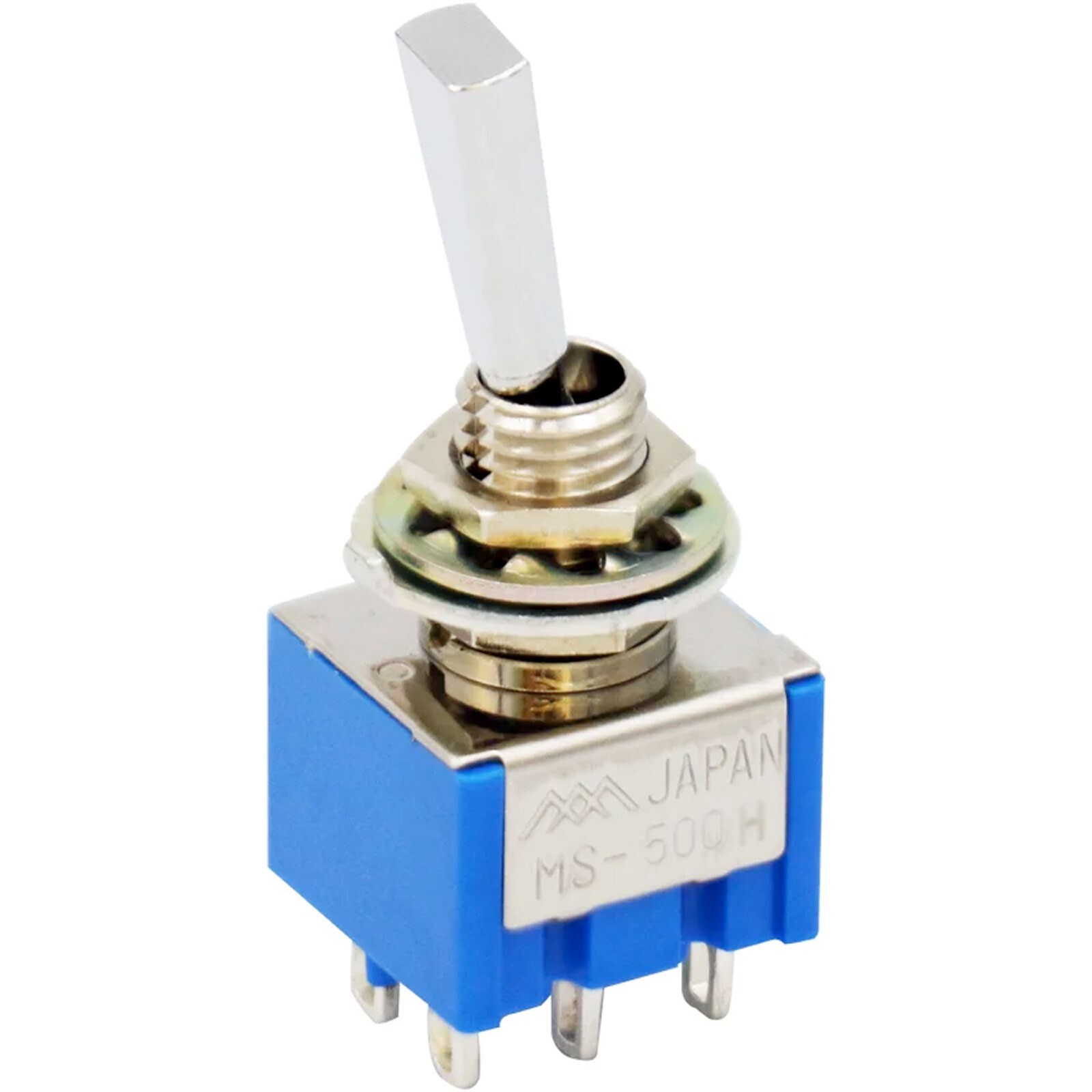 NEW Mini Toggle Switch ON-OFF-ON 3-way DPDT for Guitar/Bass, Japan Made – CHROME
