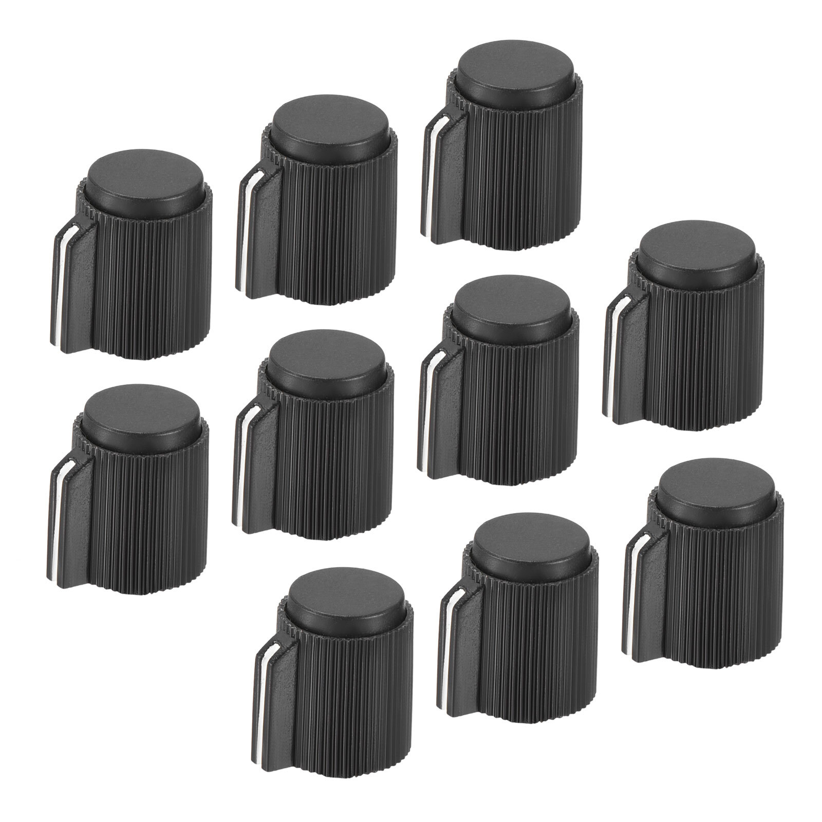 Potentiometer Knobs Bakelite 13×15.5mm 6mm Hole with 10pcs Set Screw Black 10PCS