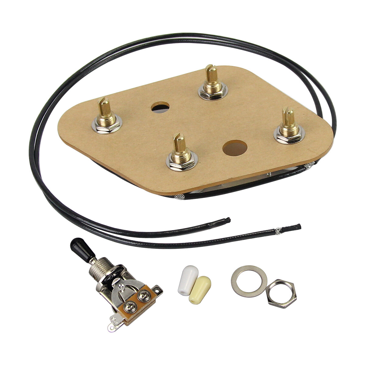 FLEOR 2T2V Prewired Loaded Guitar Wiring Harness Kit 3 Way Toggle Switch LP SG