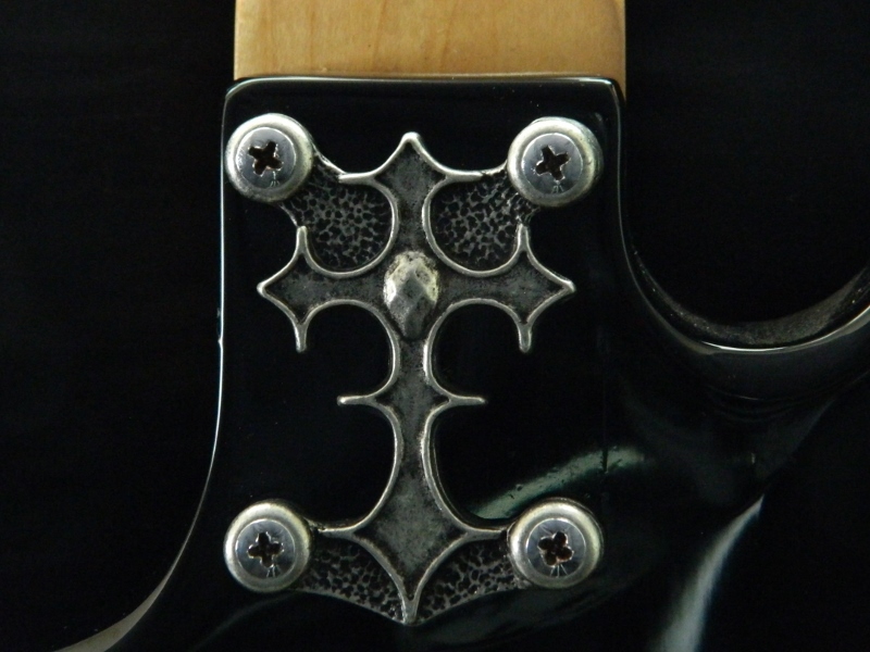 CUSTOM CROSS NECK PLATE COVER FOR BC RICH WARLOCK WARBEAST GUITAR solid metal !!