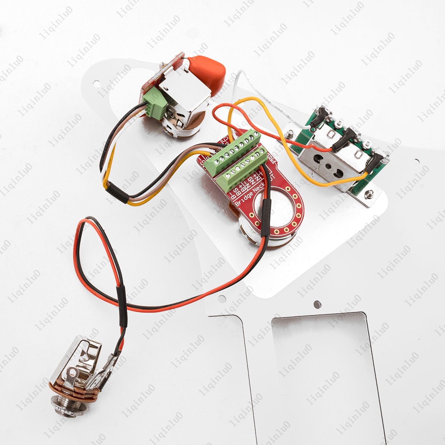 Solderless HH Wiring Harness Kit 3-Way Switch w/ Coil Splitting for Stratocaster