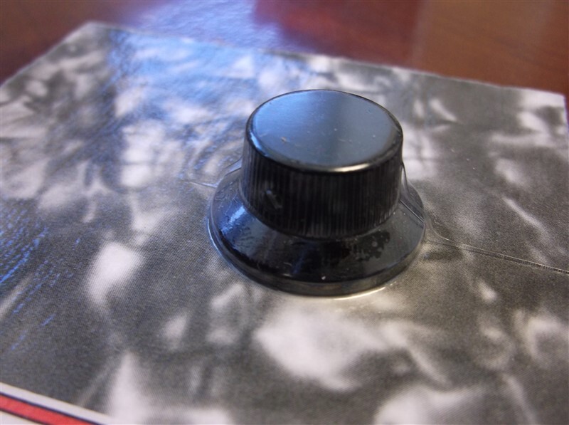 NEW – Genuine Schaller Bell Knob For USA Split Shaft Pots – BLACK METAL