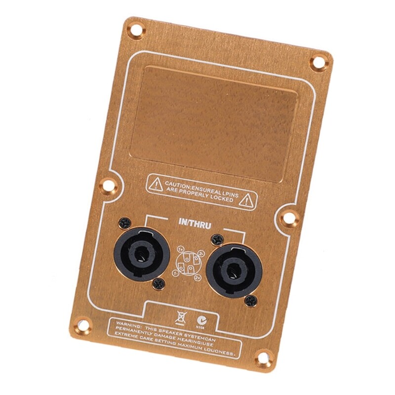 Aluminum Alloy Speaker Rear Wiring Card Connection Panel For Sound Equipment