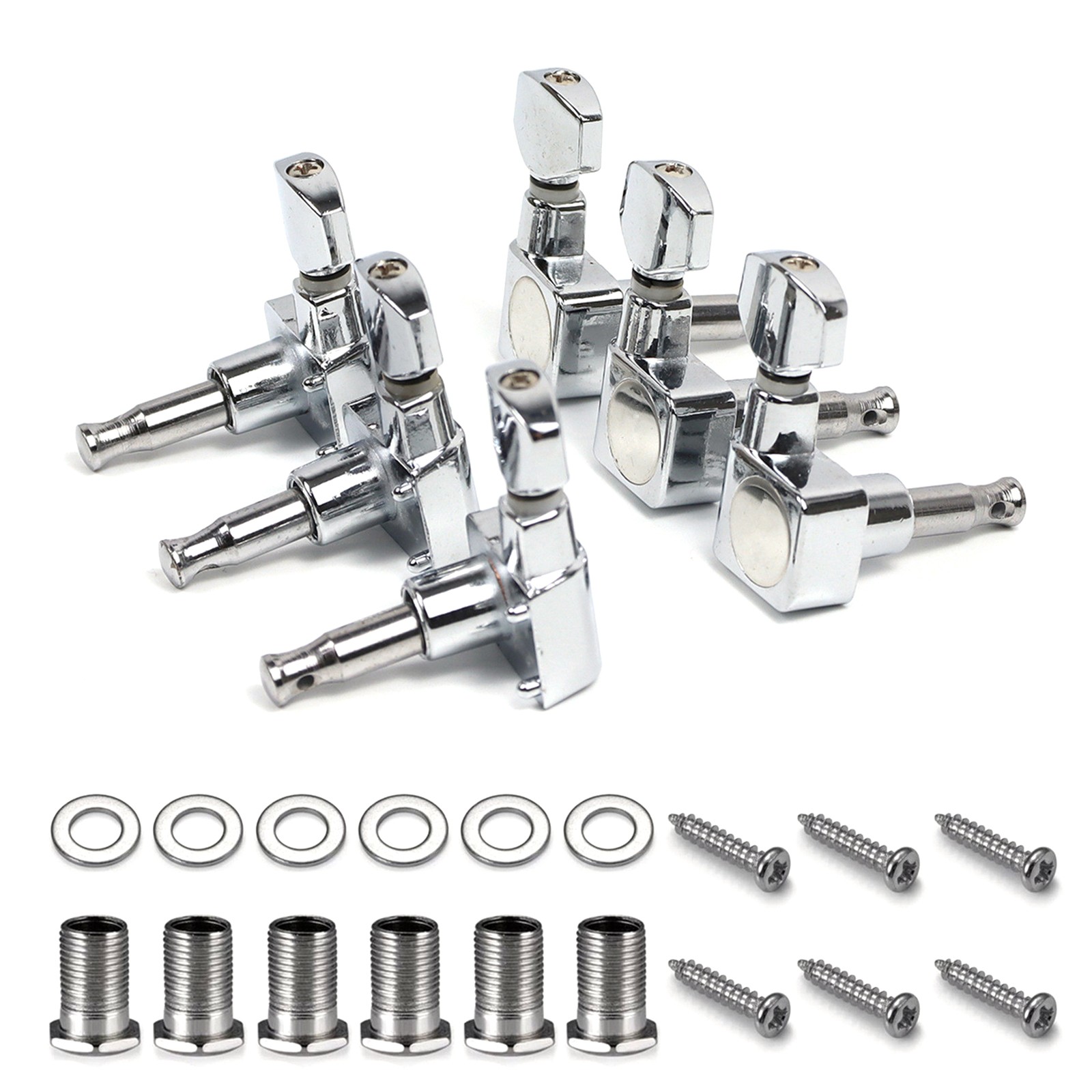 6 Right Metal Electric Guitar Tuners Tuning Pegs Keys Heads For Fender ST TL
