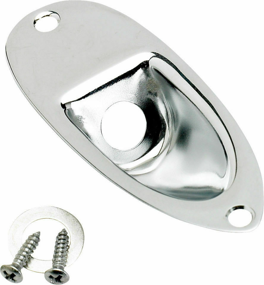 Genuine Fender Chrome Guitar Jack Ferrule Stratocaster Strat 0991940100 NEW
