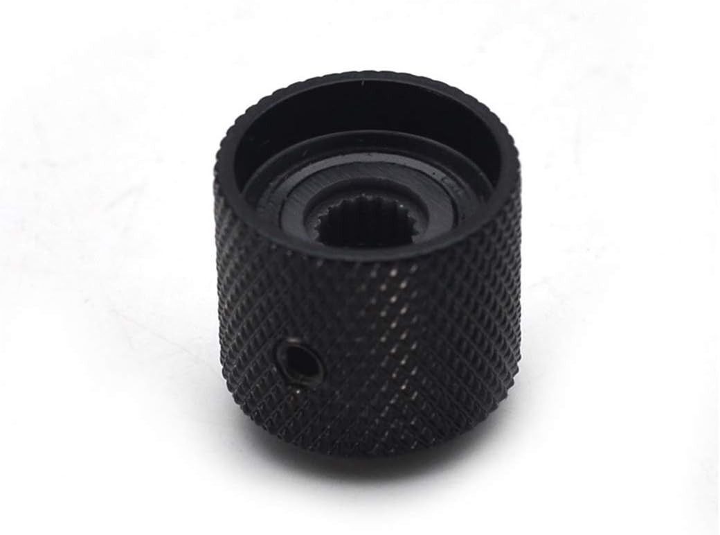 Black Metal Guitar Control Knobs – Volume/Tone Dome Knobs (Set of 3)