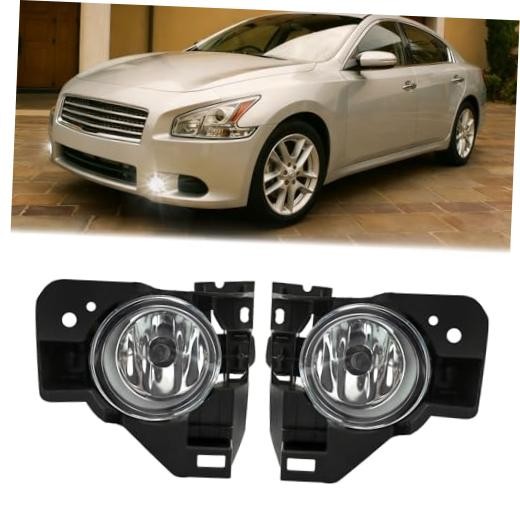 Professional Fog Light Assembly, Clear Waterproof 2009-2014 Maxima Halogen