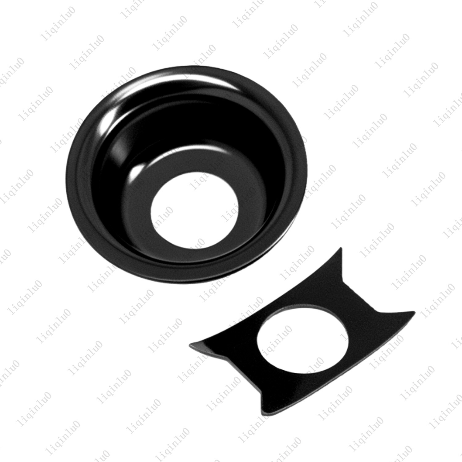 1Pieces Guitar Recessed Round Cup Jack Plate for Squier Fender Tele Multicolor