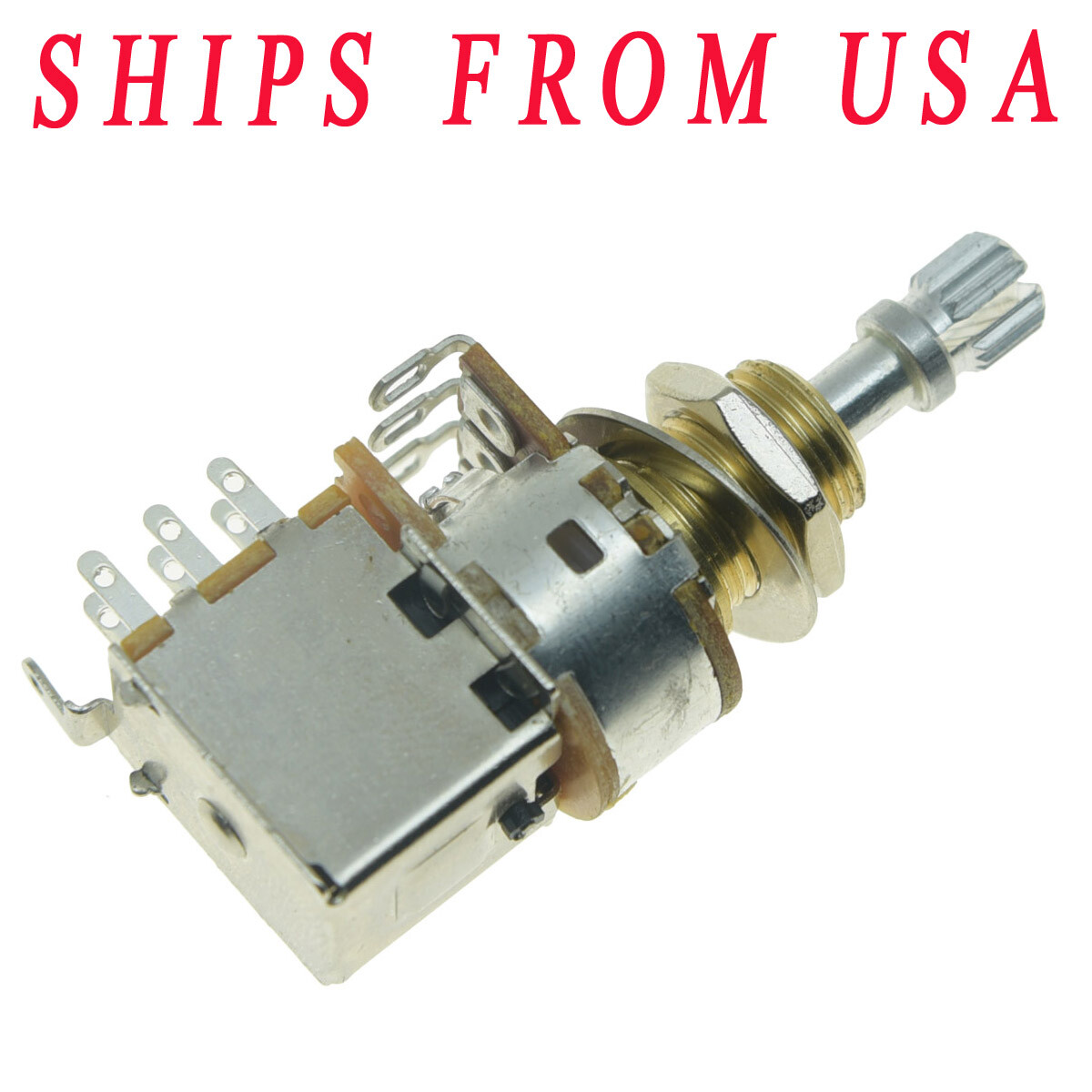 KAISH Guitar Bass Push-Push Pot(No Pull) Audio Taper A500K Potentiometer Pots