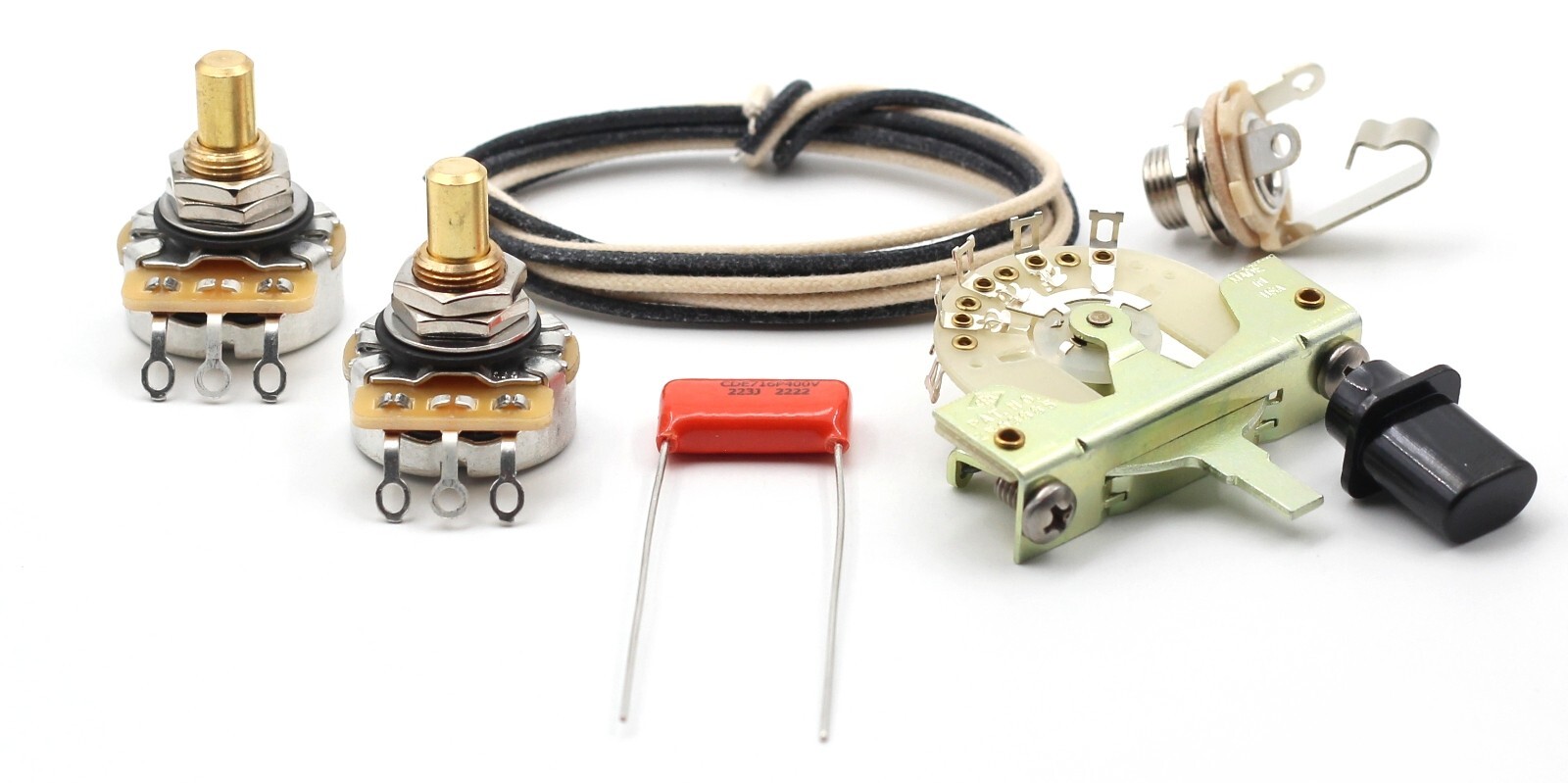 Deluxe Telecaster® Wiring Kit with 500k pots and .022 caps