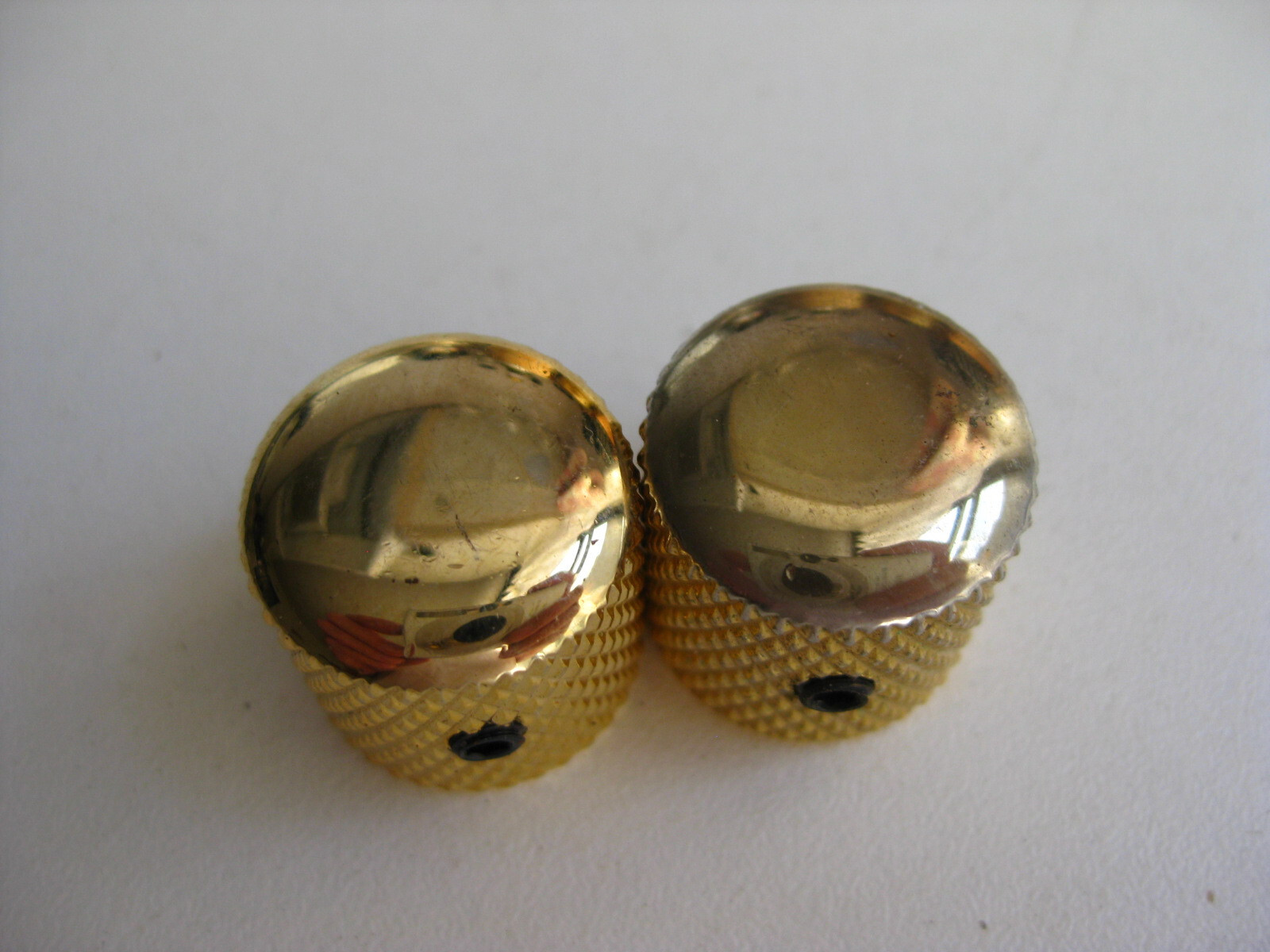 Set of 2 Jackson Peavey Kramer Hamer Guitar Bass Gold Knobs Lot for Project