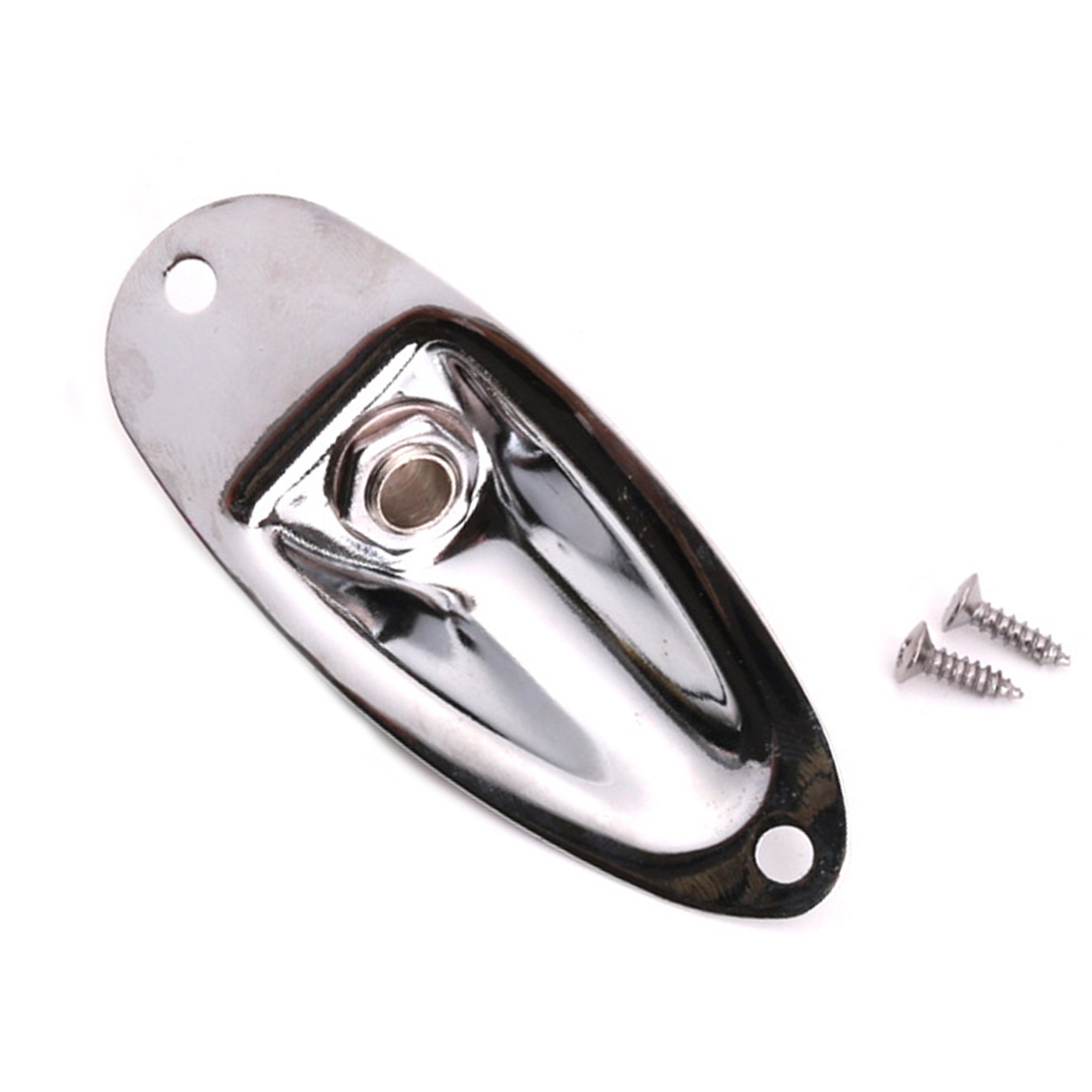 Metal 1/4″ Boat Jack Plate for Fender Stratocaster Strat Style Guitar Parts u