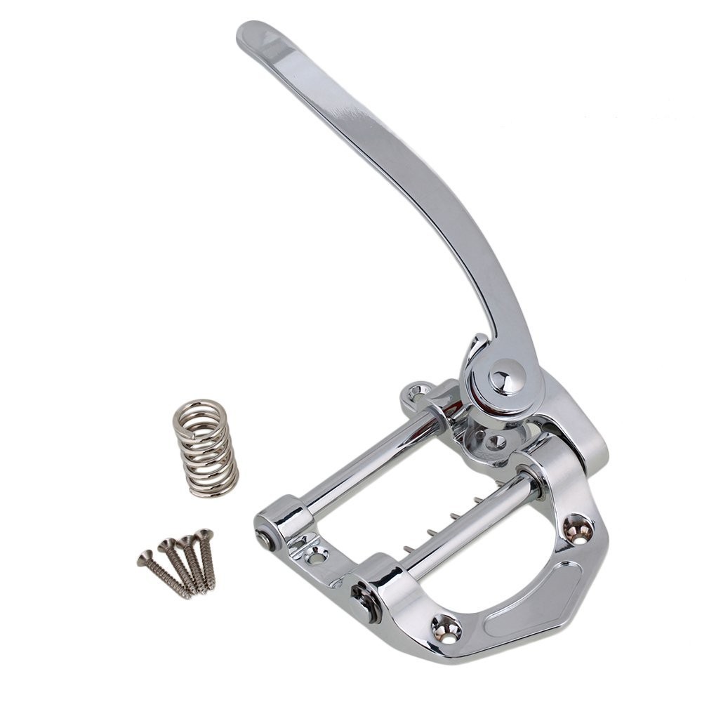 224 x 98mm Guitar Vibrato Tailpiece Tremolo Silver Guitar Tremolo Bridge w/Sc…