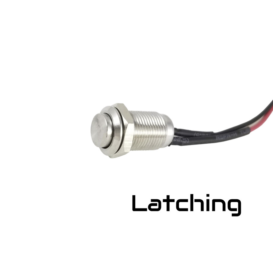 Tesi IDO Super M 10MM Metal Latching Push Button Guitar Kill Switch Stnls Steel