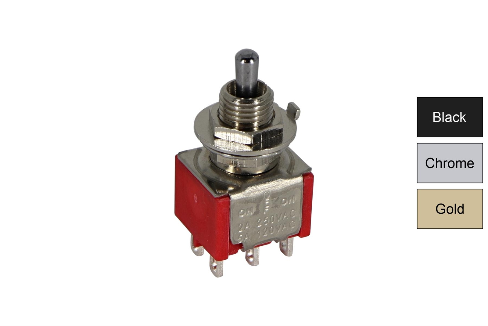 Mini Short Round Lever Toggle Switch 3-way On-Off-On for guitars