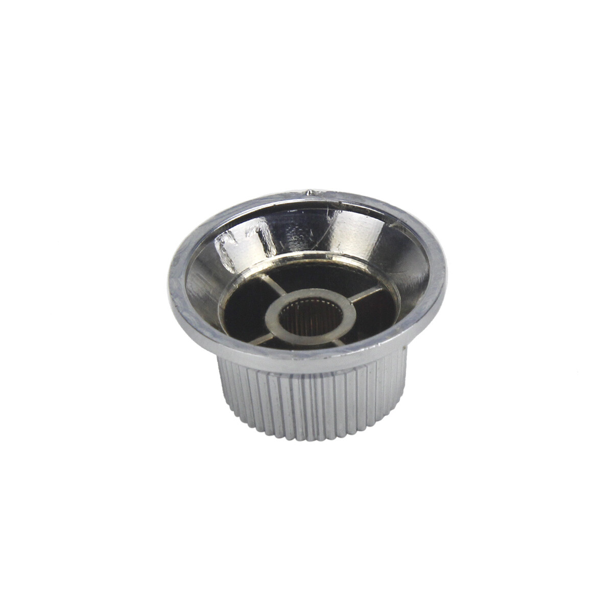 2pcs Silver Plating Plastic 1T1V Volume & Tone Knob Speed Control for ST Guitar