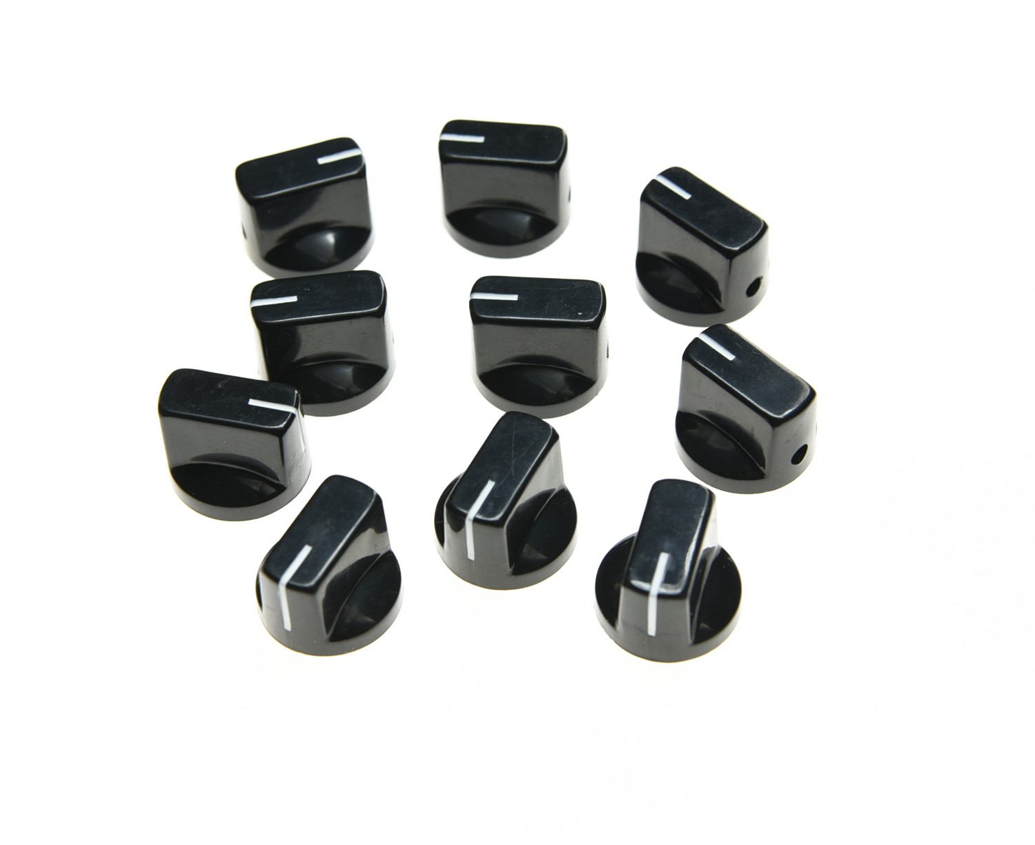 10x Guitar AMP Effect Pedal Knobs Davies 1510 Style Pointer Knob w/ Set Screw