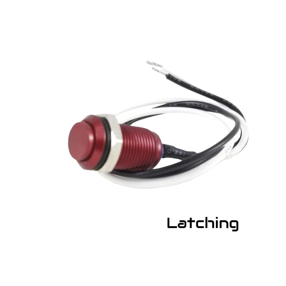 Tesi IDO Super M 10MM Metal Latching Push Button Guitar Kill Switch Red