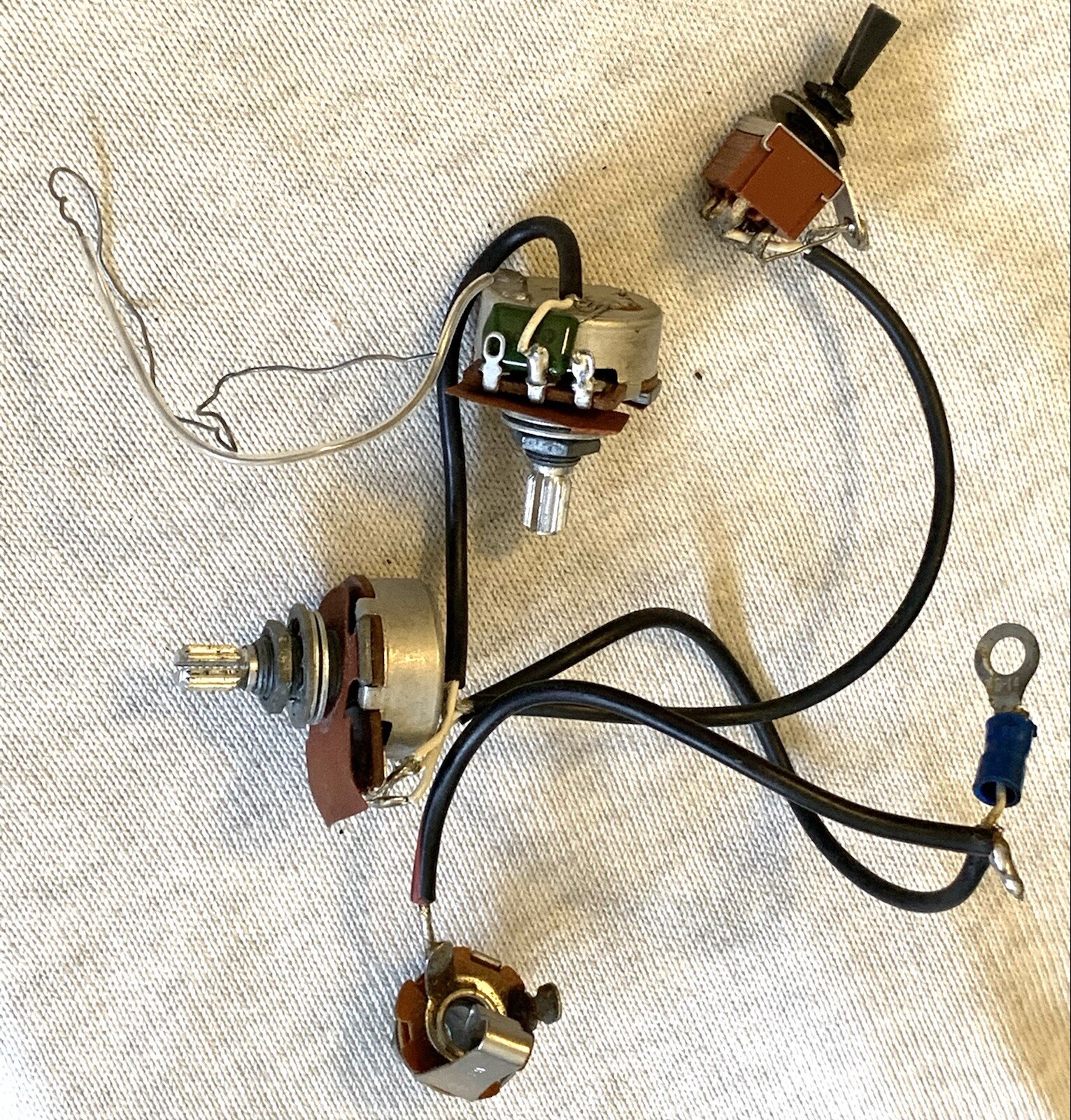 1984 Ibanez RB888 Roadstar II Bass Guitar Original Wiring Harness Made in Japan