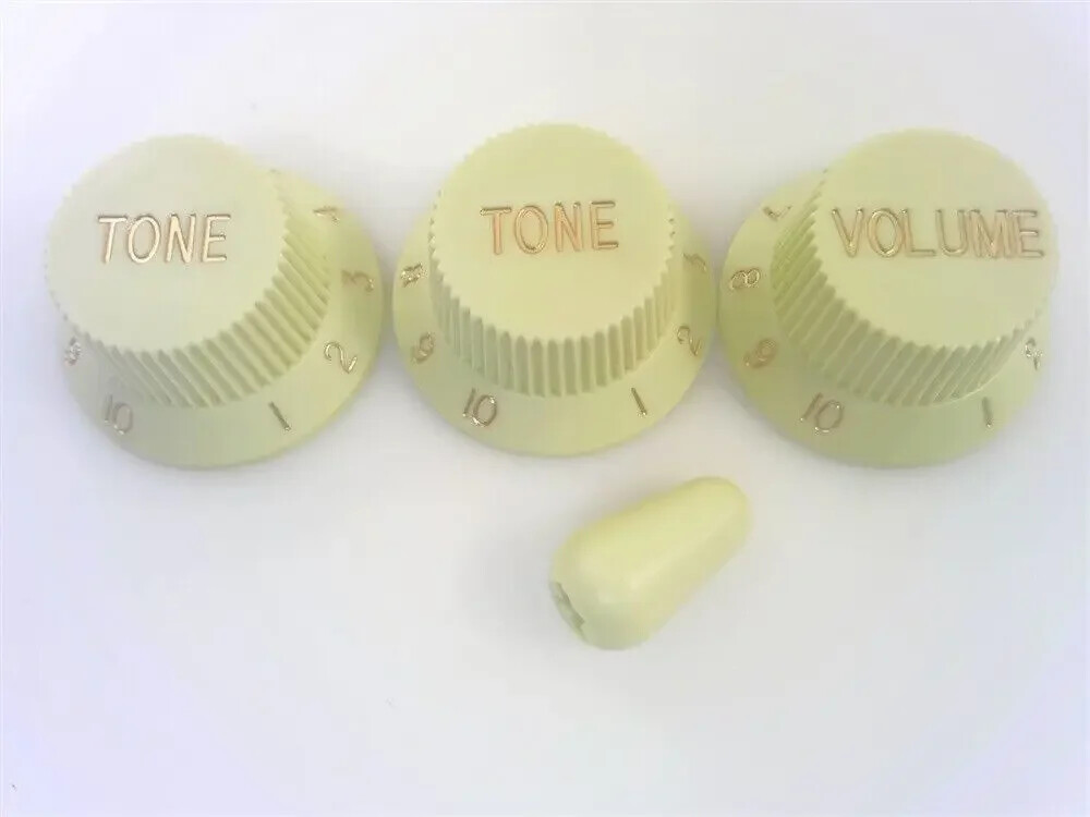 Aged Mint Knob and Switch Tip Set for – Tone Volume Knobs