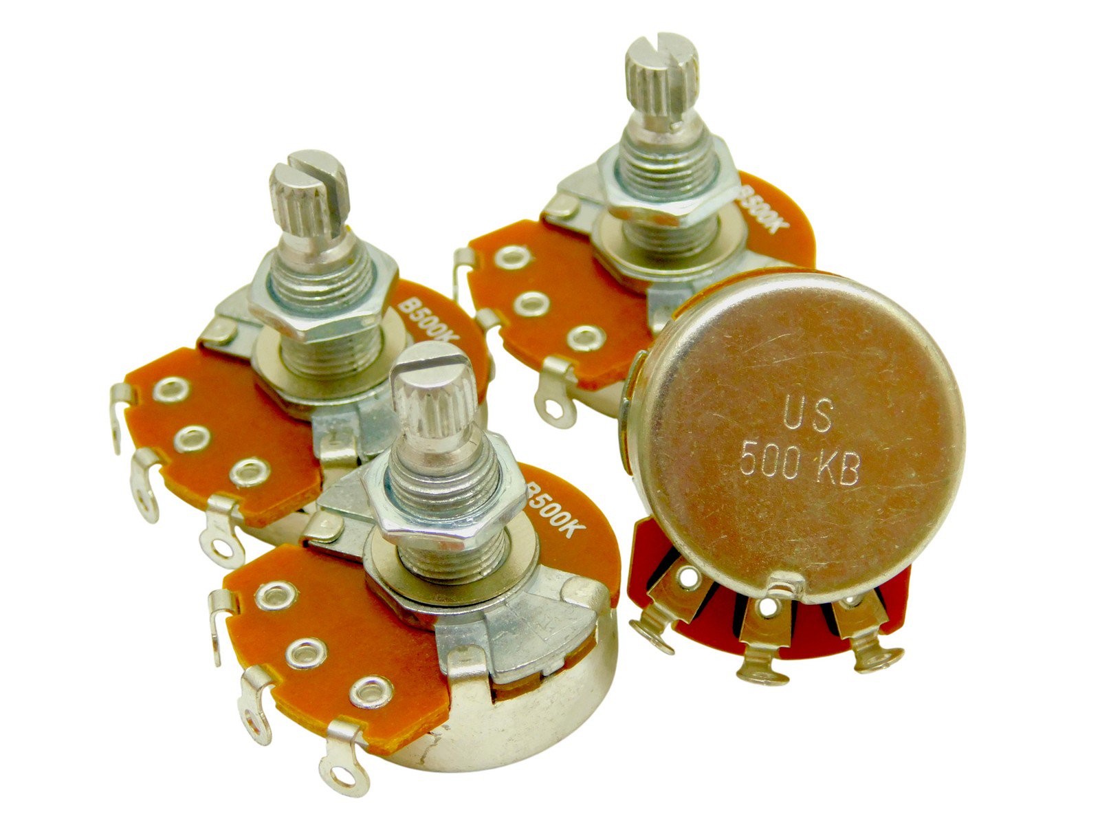 Alpha B500k 18mm Linear SPLIT SHAFT AUDIO TAPER POTENTIOMETERS POTS