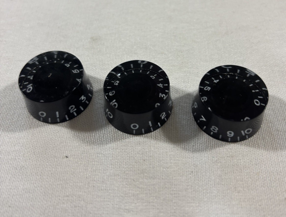 2011 Epiphone Explorer Black Speed Knobs Set of Three