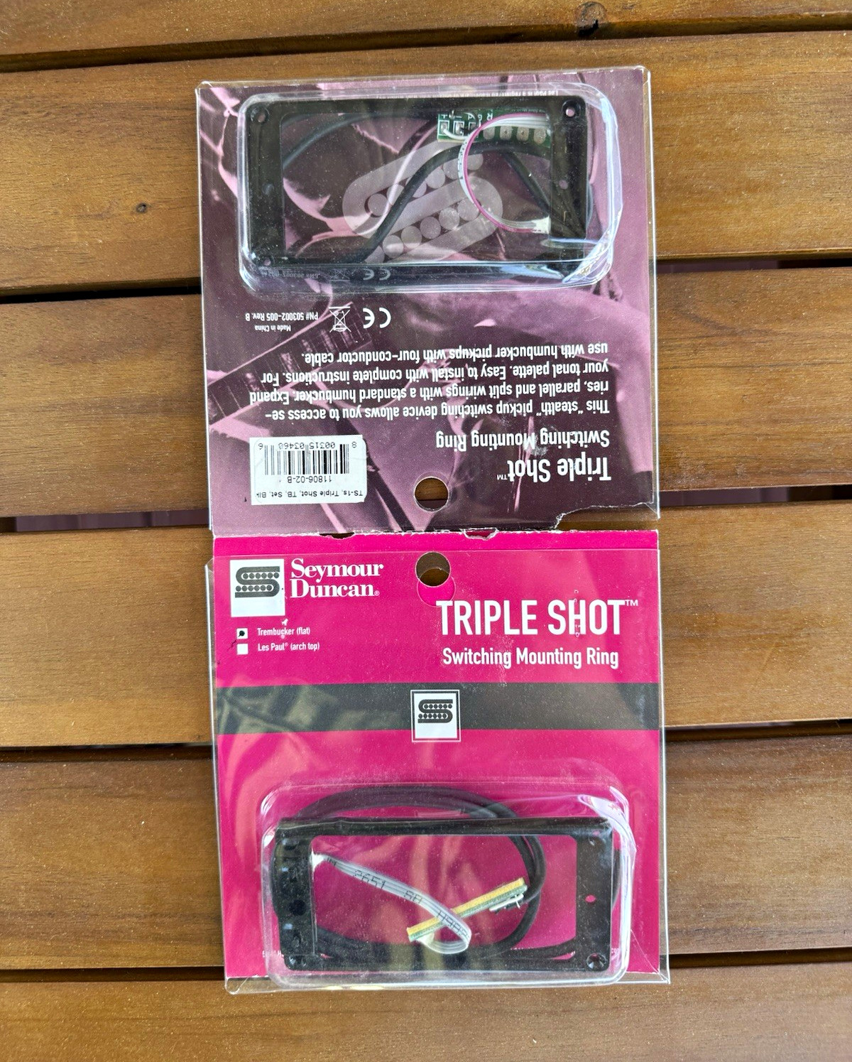 Seymour Duncan Triple Shot Switching Mounting Ring Black Bridge 11806-02-B