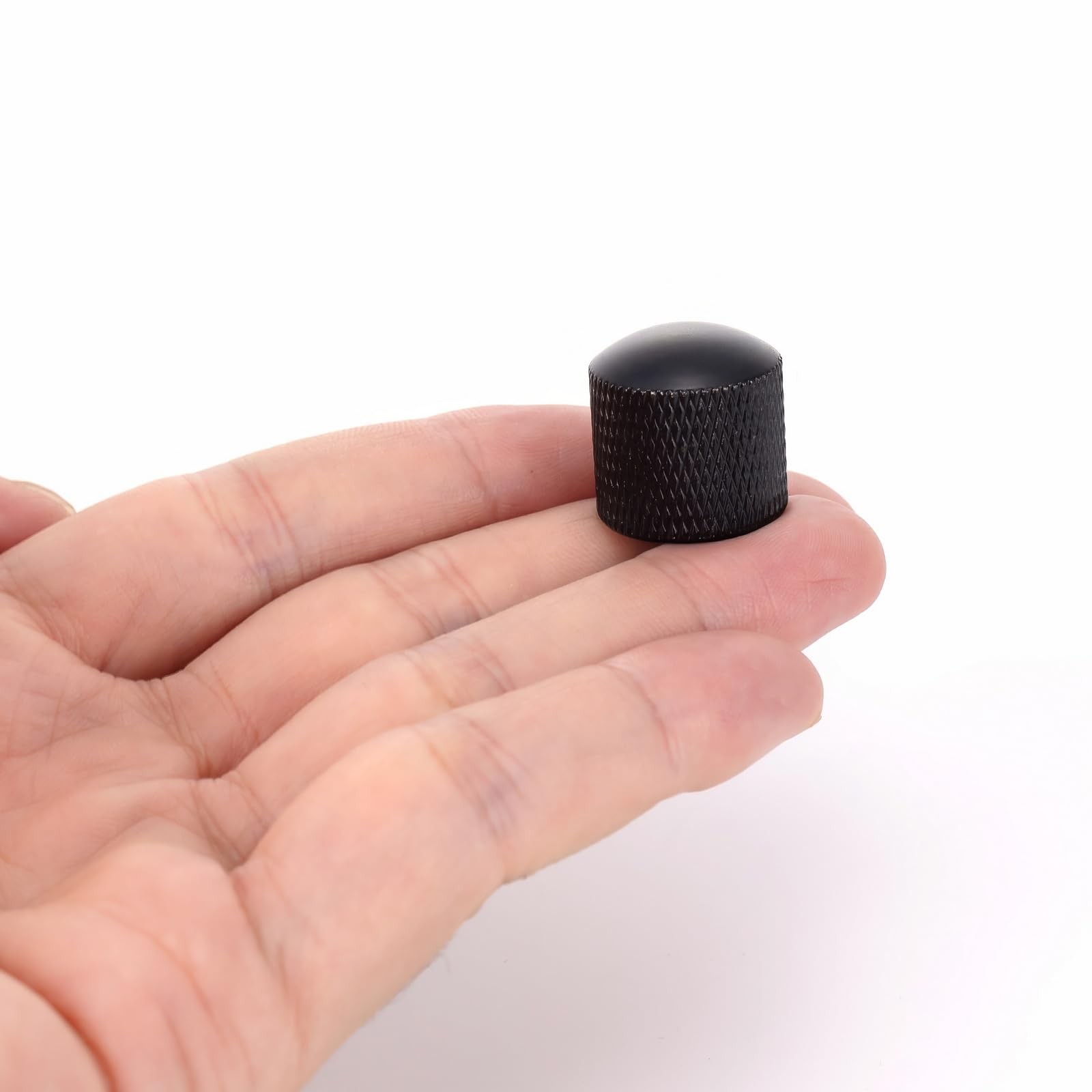 4Pcs Black Metal Guitar Control Knob Volume Tone Control Dome Knobs Guitar Bass