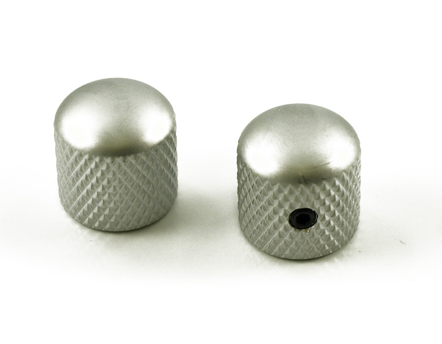 SATIN MATTE CHROME DOME KNOBS FITS JACKSON DK1,DK2,SOLOIST,PRO, PC2,PC3
